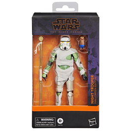 Hasbro Star Wars The Black Series Night Trooper Halloween Edition Figura Coleccionista 15 cm con Porg Hombre Lobo y Vara Egipcia