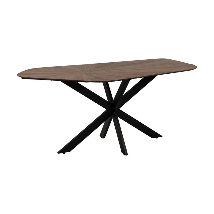 Ixia Mesa de Comedor Natural-Negro DM-Metal Ixia Mesa de Comedor Natural-Negro DM-Metal