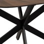 Ixia Mesa de Comedor Natural-Negro DM-Metal