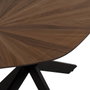 Ixia Mesa de Comedor Natural-Negro DM-Metal