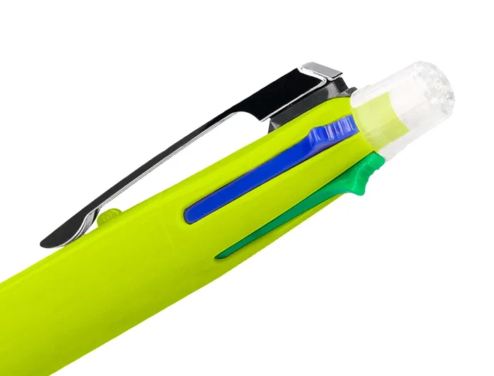 Liderpapel Bolígrafo Multifunción 5 en 1 con Portaminas, Tinta Azul, Negro, Rojo, Verde y Trazo 0,7mm