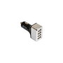 RealPower Cargador de Coche 4 Puertos USB 2400mA para Smartphone/Tablet, 176636, Negro/Plata, de Encendedor (12-24V)
