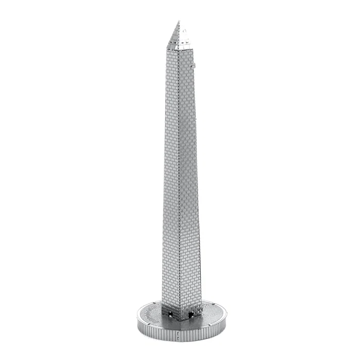 Metal Earth Washington Monument - Maqueta 3D de Metal para Construir - Acero Inoxidable - Modelo sin Pegamento ni Soldadura - Juego de Construcción