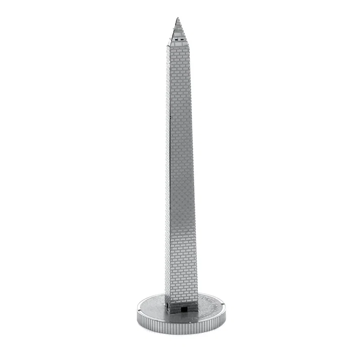 Metal Earth Washington Monument - Maqueta 3D de Metal para Construir - Acero Inoxidable - Modelo sin Pegamento ni Soldadura - Juego de Construcción