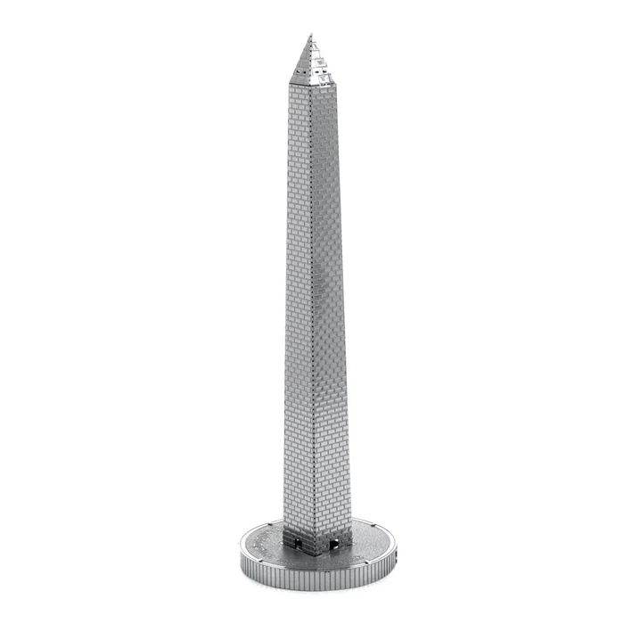 Metal Earth Washington Monument - Maqueta 3D de Metal para Construir - Acero Inoxidable - Modelo sin Pegamento ni Soldadura - Juego de Construcción