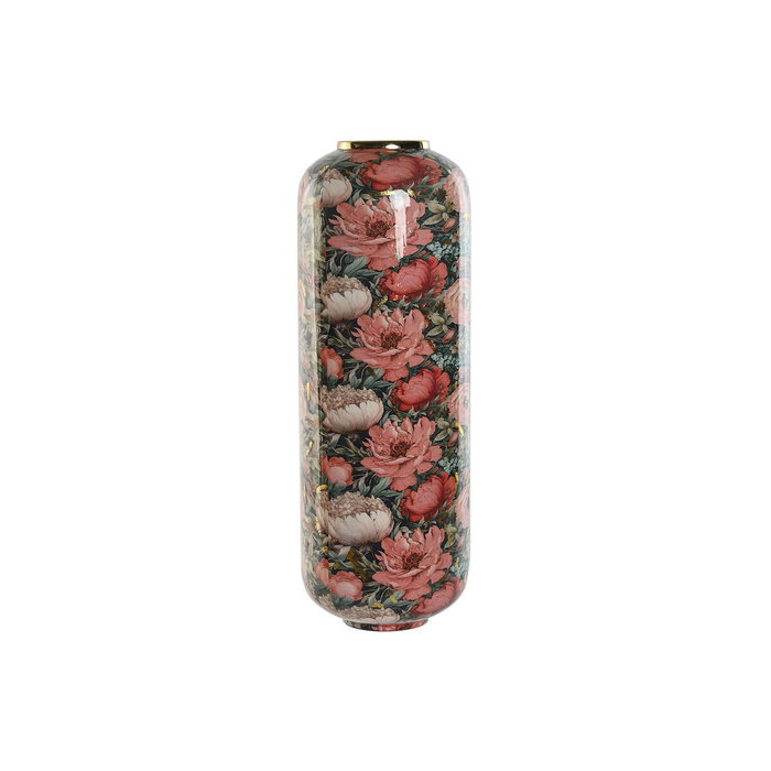DKD Home Decor Jarrón de Metal con Flores Rosa DKD Home Decor Jarrón de Metal con Flores Rosa