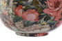 DKD Home Decor Jarrón de Metal con Flores Rosa