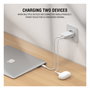 4smarts PDPlug Slim Dual 65W GaN Cargador USB-C 546065 con PPS QC3.0 SuperCharge, Blanco