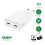 4smarts PDPlug Slim Dual 65W GaN Cargador USB-C 546065 con PPS QC3.0 SuperCharge, Blanco
