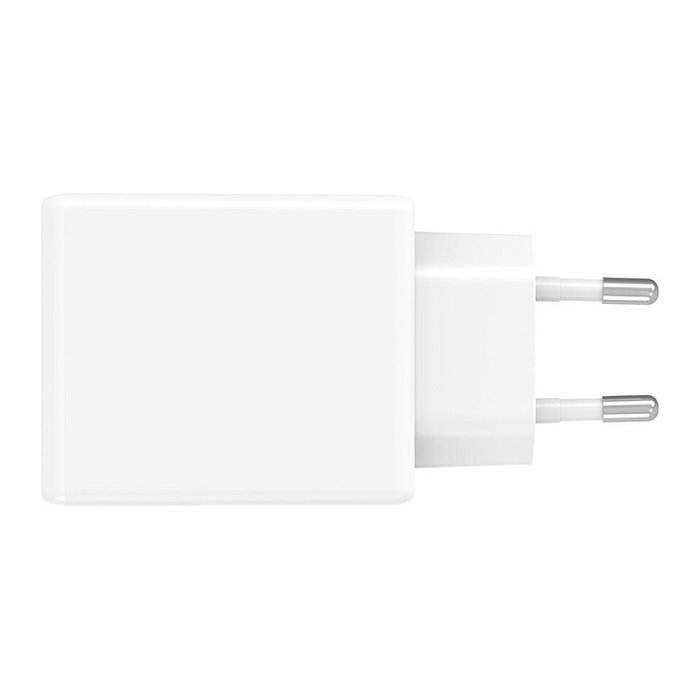 4smarts PDPlug Slim Dual 65W GaN Cargador USB-C 546065 con PPS QC3.0 SuperCharge, Blanco