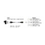 DeLOCK 88165 Set de cable de carga magnético con adaptadores Lightning, Micro USB y USB Type-C, 1 m, Negro