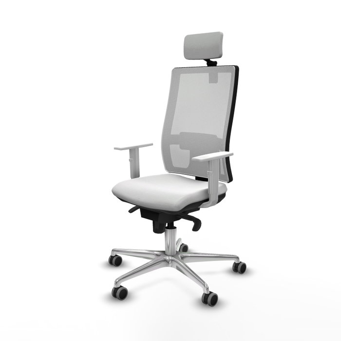 PIQUERAS Y CRESPO Silla de oficina Horna Blanca con mecanismo Sincro PIQUERAS Y CRESPO Silla de oficina Horna Blanca con mecanismo Sincro