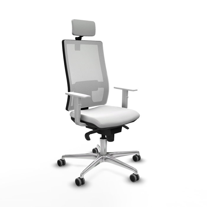 PIQUERAS Y CRESPO Silla de oficina Horna Blanca con mecanismo Sincro PIQUERAS Y CRESPO Silla de oficina Horna Blanca con mecanismo Sincro