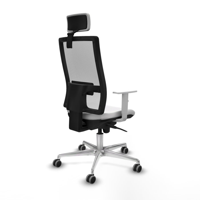 PIQUERAS Y CRESPO Silla de oficina Horna Blanca con mecanismo Sincro PIQUERAS Y CRESPO Silla de oficina Horna Blanca con mecanismo Sincro