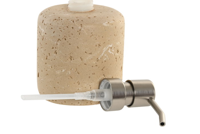 DKD Home Decor Dosificador Simil Piedra Beige