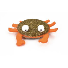 Nayeco Juguete para Gato con Catnip en Forma de Cangrejo de 5.5 cm (Pack de 3 Unidades)