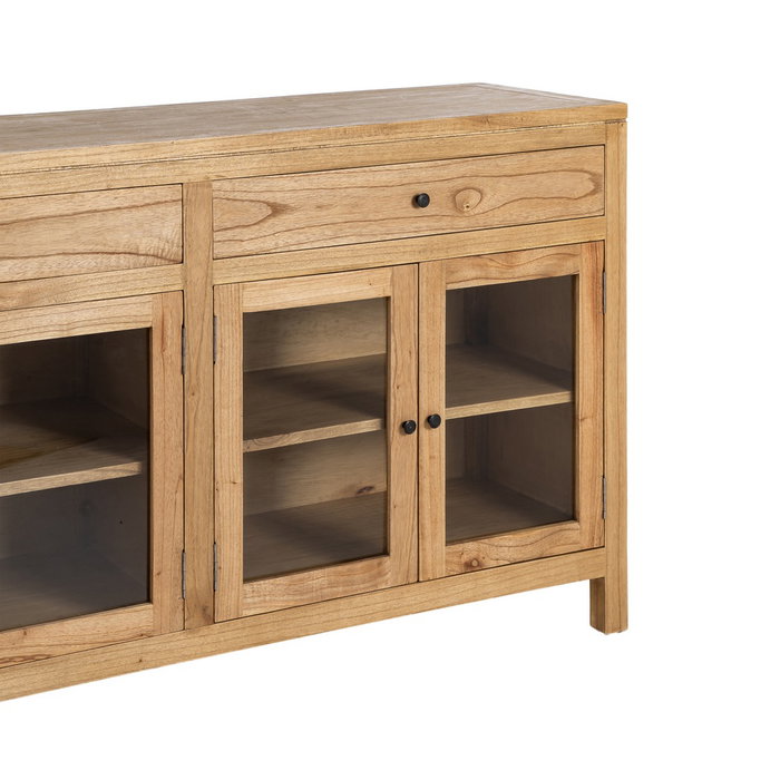 Aparador Natural Madera Mindi Salón 160 X 45 X 89 cm