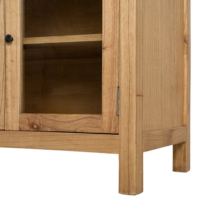 Aparador Natural Madera Mindi Salón 160 X 45 X 89 cm