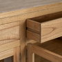 Aparador Natural Madera Mindi Salón 160 X 45 X 89 cm