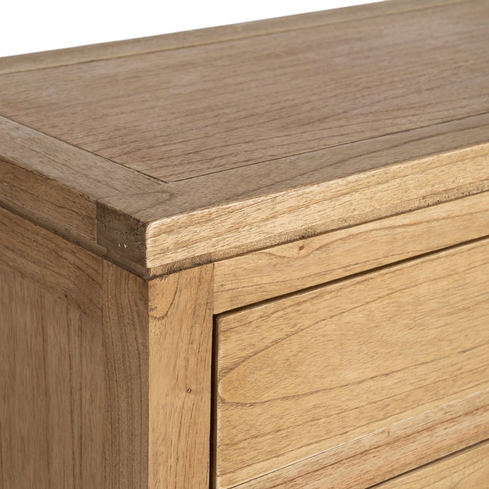 Aparador Natural Madera Mindi Salón 160 X 45 X 89 cm