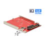 DeLOCK 62725 Convertidor U.2 SFF-8639 a M.2 NVMe Key M 7 mm