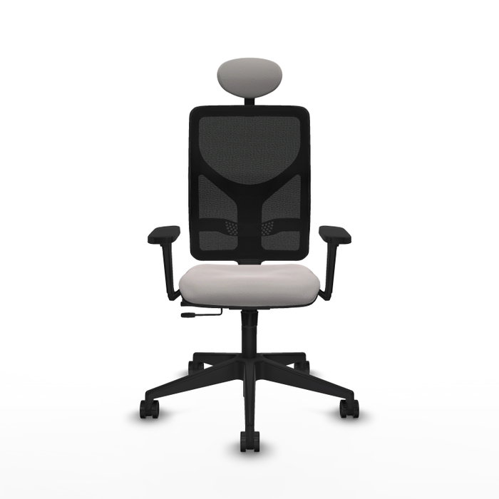 PIQUERAS Y CRESPO Silla de oficina Motilla Blanco/Negro con Mecanismo Sincro/Traslack PIQUERAS Y CRESPO Silla de oficina Motilla Blanco/Negro con Mecanismo Sincro/Traslack