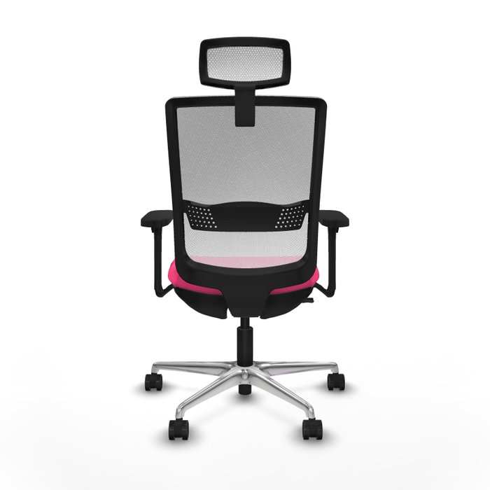 PIQUERAS Y CRESPO Silla de oficina Haches con mecanismo Sincro/Traslack Rosa y Blanco PIQUERAS Y CRESPO Silla de oficina Haches con mecanismo Sincro/Traslack Rosa y Blanco