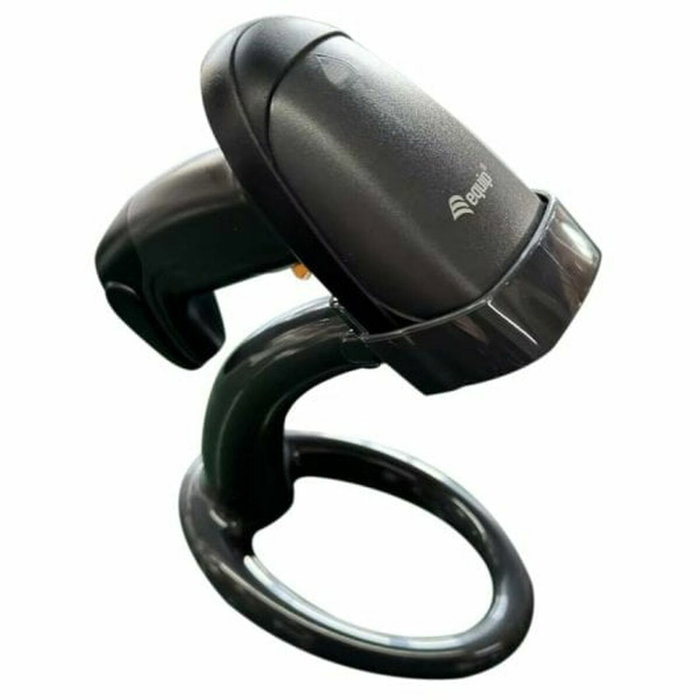 Equip Escáner de Código de Barras Wireless Láser 1D Negro con Soporte