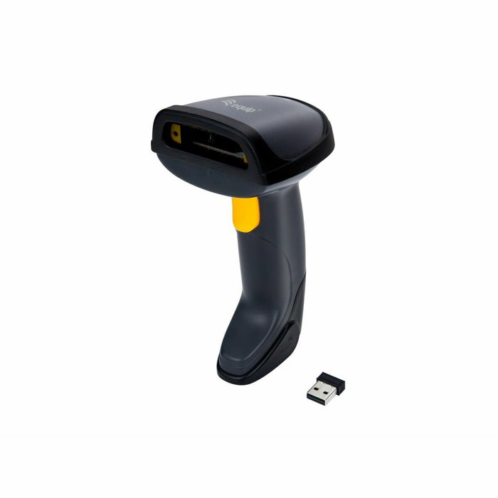Equip Escáner de Código de Barras Wireless Láser 1D Negro con Soporte