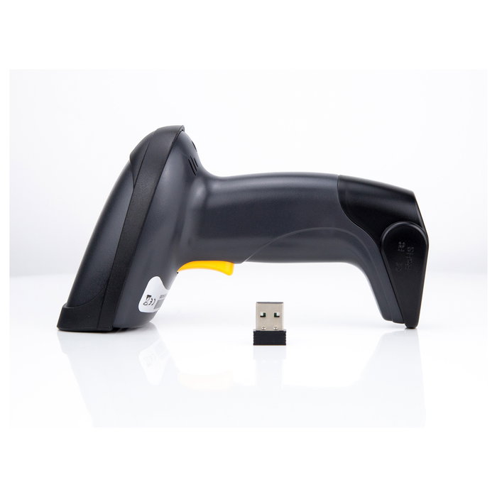 Equip 351023 Escáner de Código de Barras Inalámbrico 1D con Soporte Negro