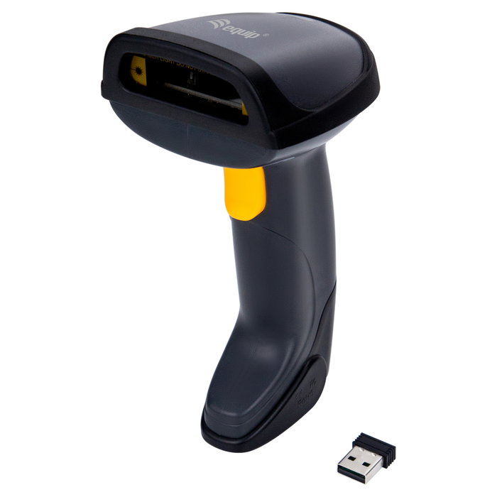Equip 351023 Escáner de Código de Barras Inalámbrico 1D con Soporte Negro