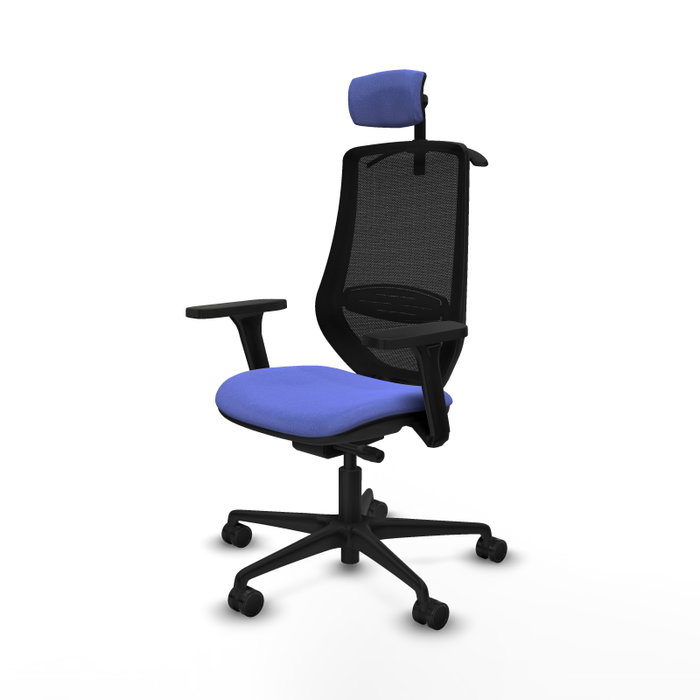 PIQUERAS Y CRESPO Silla de oficina Mardos con mecanismo Sincro/Traslack, Azul claro y Negro PIQUERAS Y CRESPO Silla de oficina Mardos con mecanismo Sincro/Traslack, Azul claro y Negro