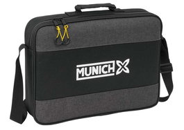 Cartera Escolar Munich Topo Negro 38 x 28 x 6 cm