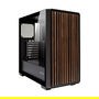 Unykach Caja PC Gaming ATX Unyka Revelat Madeira Black, Torre Media con Panel Lateral de Cristal Templado y Frente de Madera, Ref. UK121804