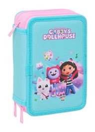 Safta Plumier Triple Gabby's Dollhouse 37 Piezas 12,5x19,5x5,5cm