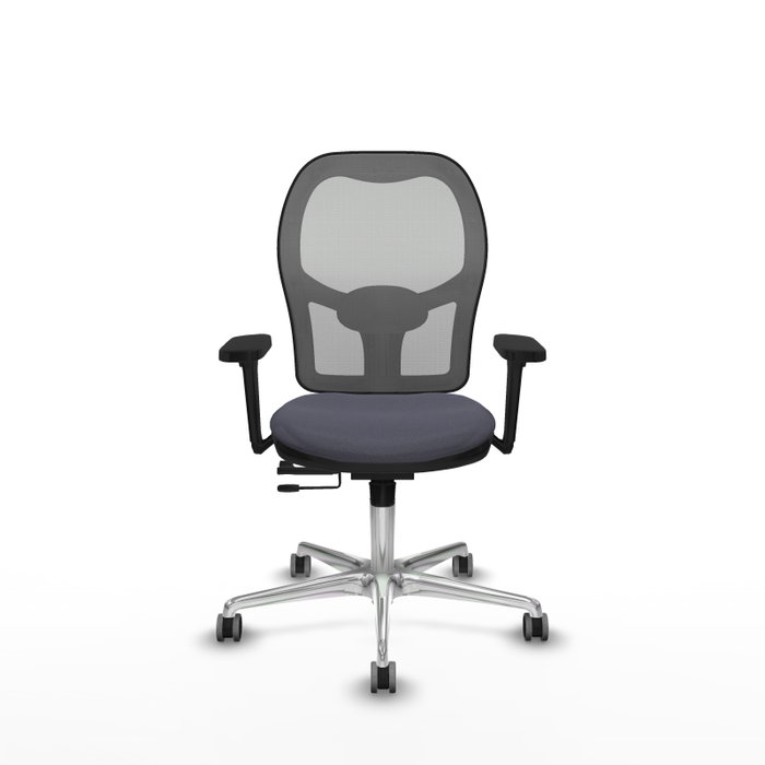 PIQUERAS Y CRESPO Silla de oficina Jorquera Gris con mecanismo Sincro/Traslack