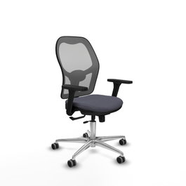 PIQUERAS Y CRESPO Silla de oficina Jorquera Gris con mecanismo Sincro/Traslack