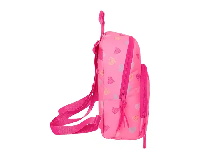 Mochila Benetton Heart Rosa 25 x 30 x 13 cm
