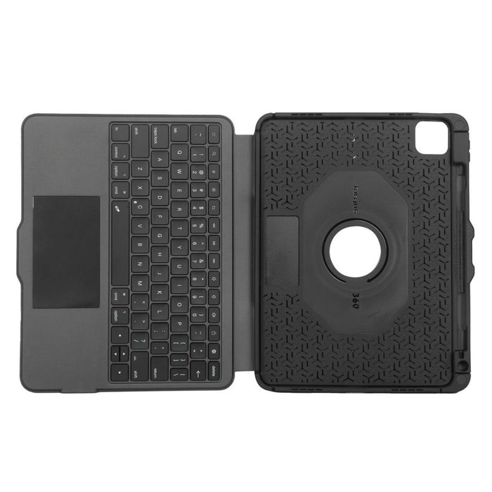 Targus VersaVu Teclado Bluetooth con Trackpad para Apple iPad Air/Pro 11 pulgadas, QWERTY Español, Retroiluminado, Negro Targus VersaVu Teclado Bluetooth con Trackpad para Apple iPad Air/Pro 11 pulgadas, QWERTY Español, Retroiluminado, Negro