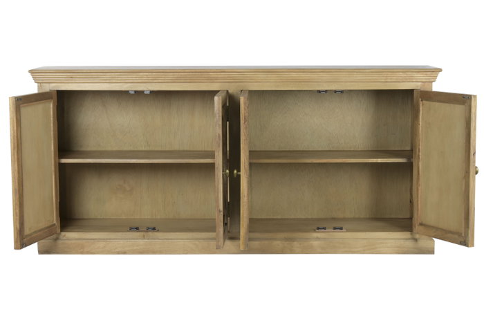 DKD Home Decor Item Home Buffet Madera Maciza Mango Natural 200 x 45 x 90 cm
