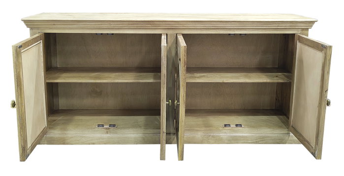 DKD Home Decor Item Home Buffet Madera Maciza Mango Natural 200 x 45 x 90 cm