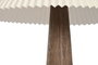 DKD Home Decor Lámpara de Pie Alpino estilo campana marrón y beige, 54x102 cm, pantalla plisada, bombilla E27