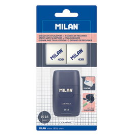 Milan Afilaborra Compact Serie 1918 Azul con 2 Gomas de Recambio