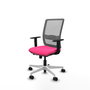 PIQUERAS Y CRESPO Silla de oficina Haches Rosa y Gris