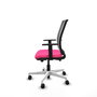 PIQUERAS Y CRESPO Silla de oficina Haches Rosa y Gris
