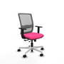 PIQUERAS Y CRESPO Silla de oficina Haches Rosa y Gris