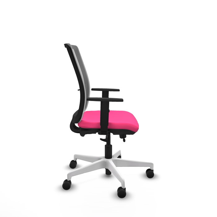 PIQUERAS Y CRESPO Silla de oficina Haches Rosa y Gris
