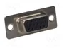 HARTING Conector D-Sub HD Hembra de 15 Pines Recto para Soldar