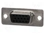 HARTING Conector D-Sub HD Hembra de 15 Pines Recto para Soldar