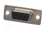 HARTING Conector D-Sub HD Hembra de 15 Pines Recto para Soldar